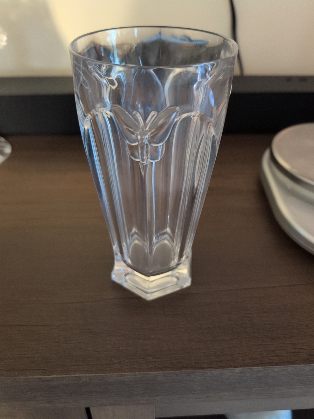 LENOX  12 oz Butterfly Meadow Clear Glass Highball Tumbler
